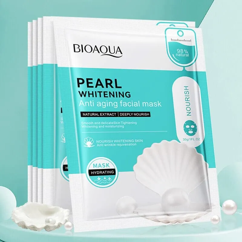 20pcs BIOAQUA Snail Hyaluronic Acid Face Mask skincare Moisturizing Anti Wrinkle Whitening Facial Masks Face Skin Care Products