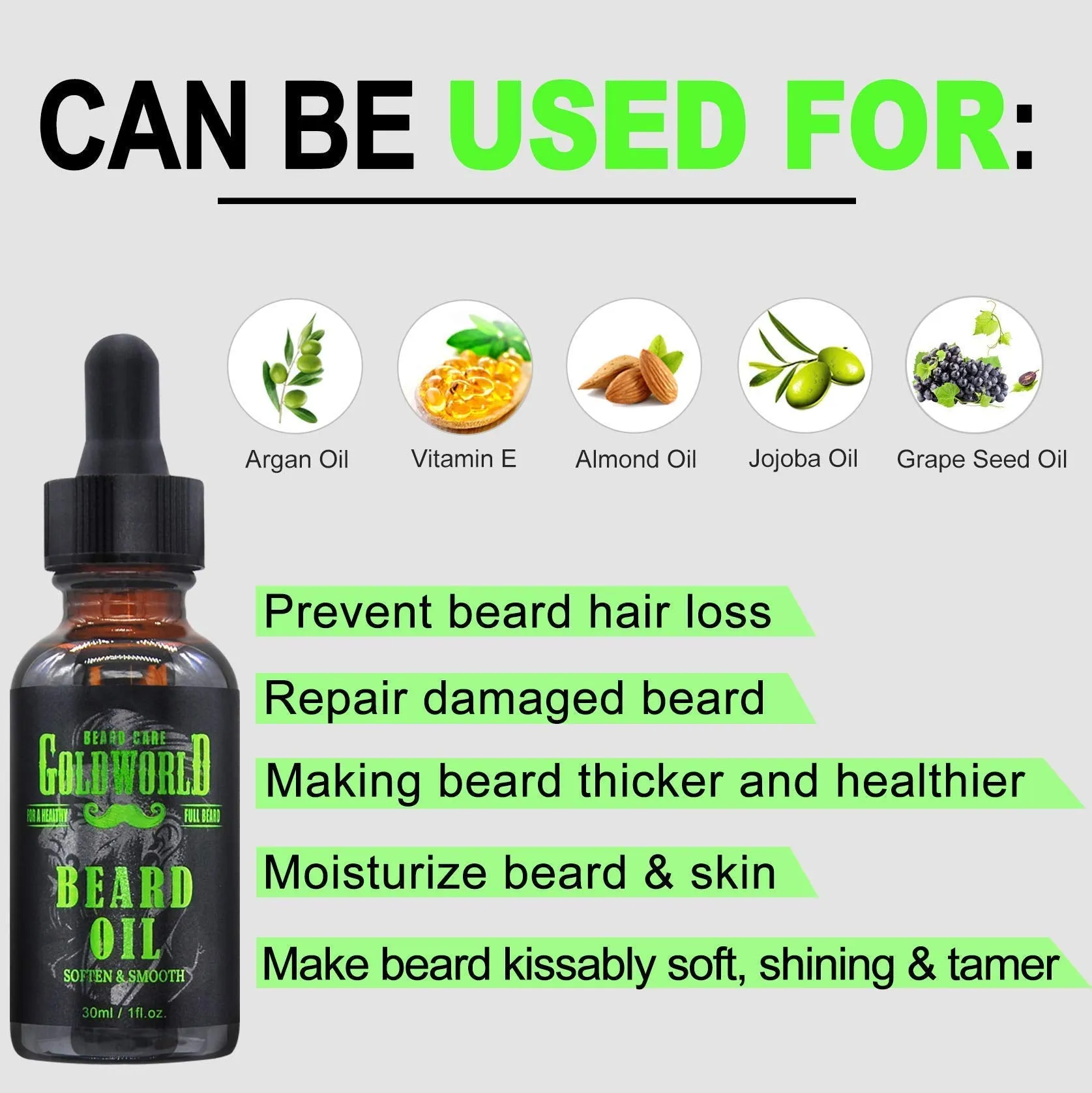 Beard Kit,Beard Growth Kit,Beard Grooming Kit,w/Beard Foam/Shampoo/Wash,Growth Oil,Balm Conditioner,Brush,Comb,Mustache Scissor,Storage Bag,E-Book,Beard Care&Trimming Trimmer Kit Gifts for Men Him