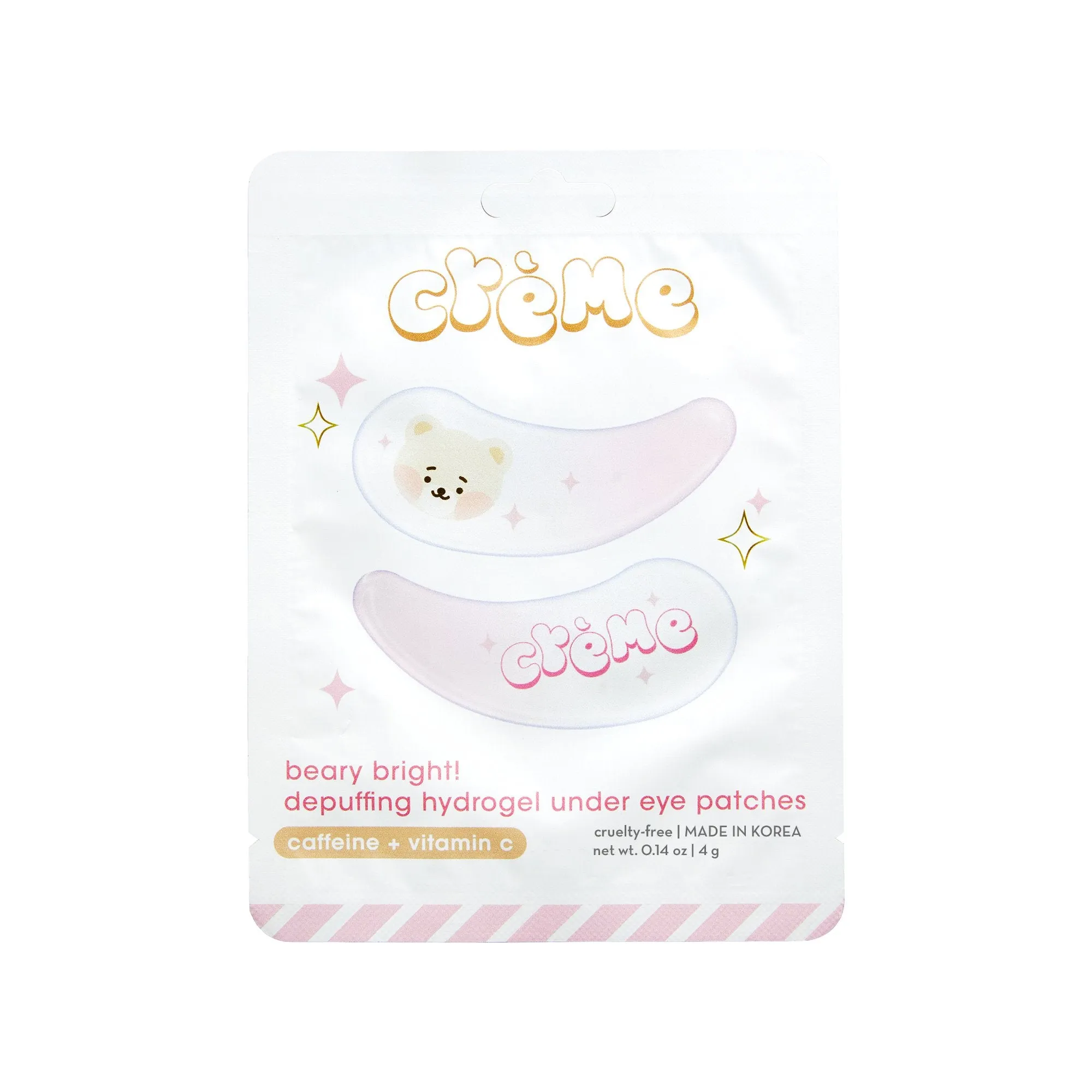 Beary Smooth Hydrogel Under Eye Patches - Caffeine & Vitamin C