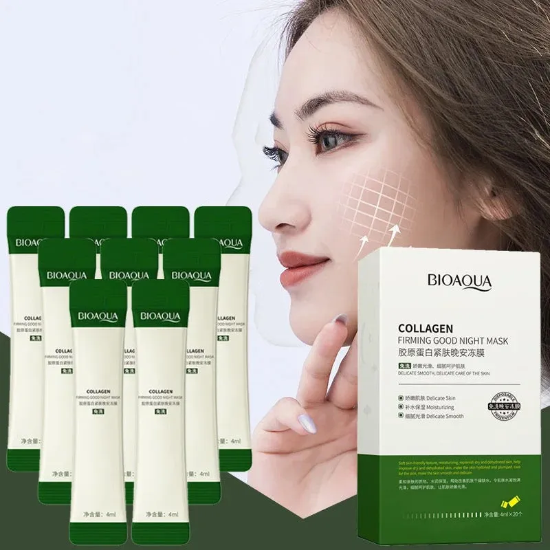 BIOAQUA- Collagen Firming Good Night Mask, Delicate Care of Skin