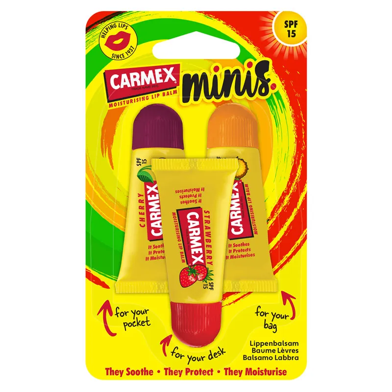 Carmex Minis 3 Sampler Tubes