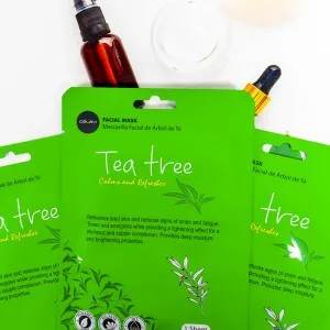 Essence Facial Sheet Mask Moisturizing Skin Care - Tea Tree (24 units)