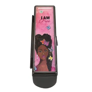 I am Free Lipstick Mirror Case