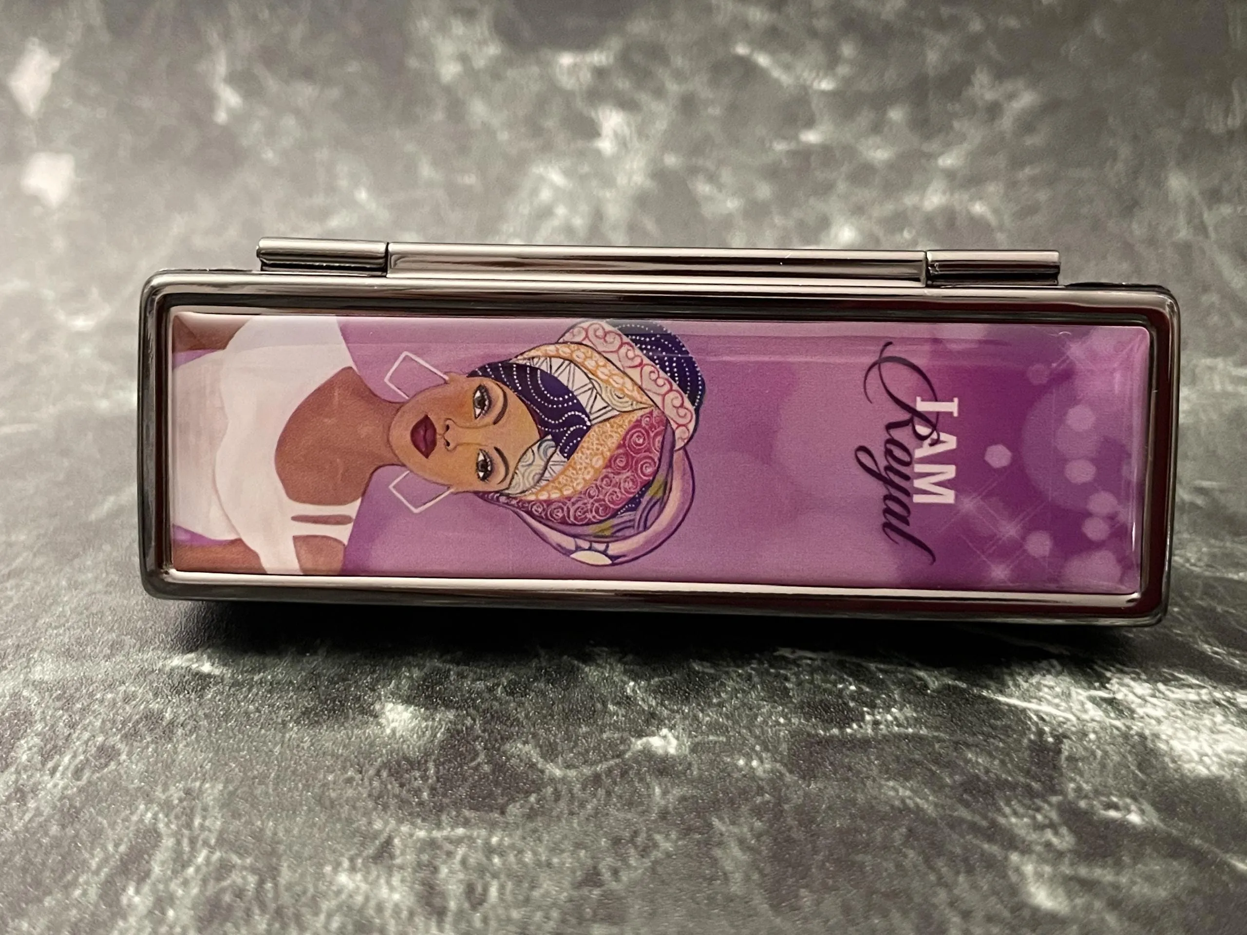 I am Royal Lipstick Mirror Case