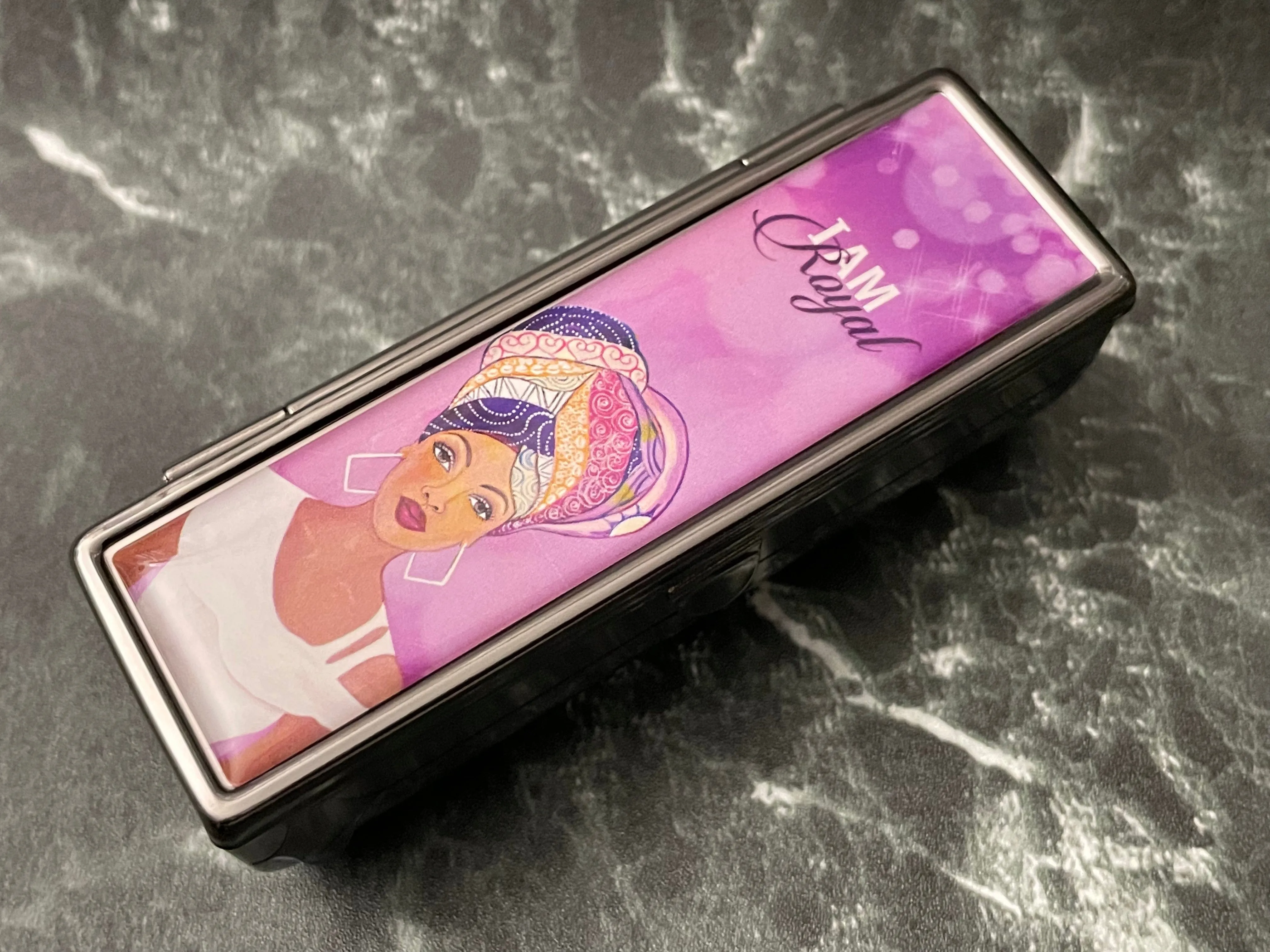 I am Royal Lipstick Mirror Case