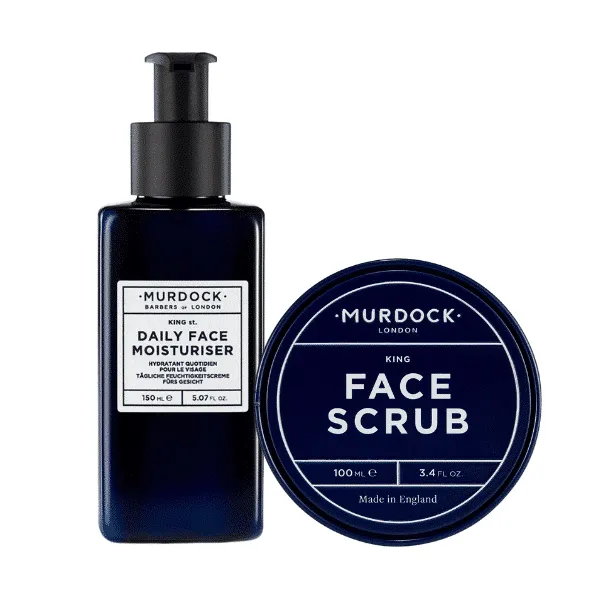 Murdock Face Moisturiser & Scrub Set