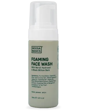 Noosa Basics - Foaming Face Wash with Neroli and Black Willow Bark - Acne Prone Skin (150ml)