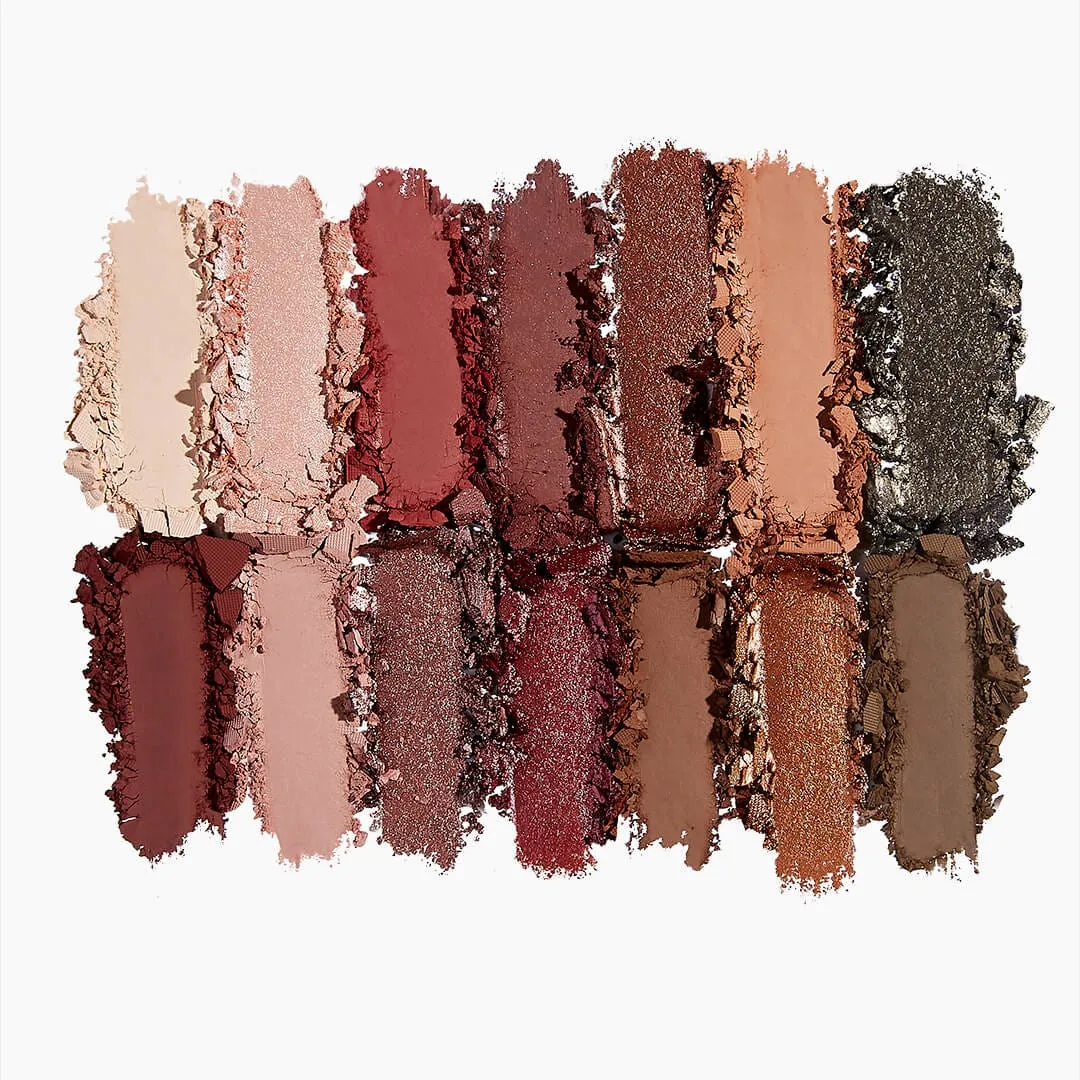 Sigma Beauty Warm Neutrals Eyeshadow Palette Vol 2 - 14 eyeshadows | Dual-ended brush | Full-size mirror