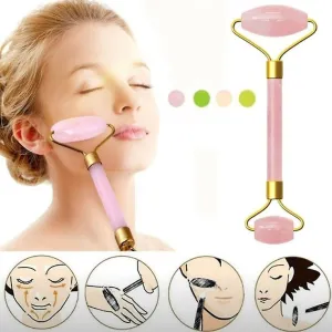 Slimming Face Massager Jade Roller Quartz Skin Care Tools Facial Massage Roller Eye Face Neck Thin Wrinkle Removal Face Lift Fa1220