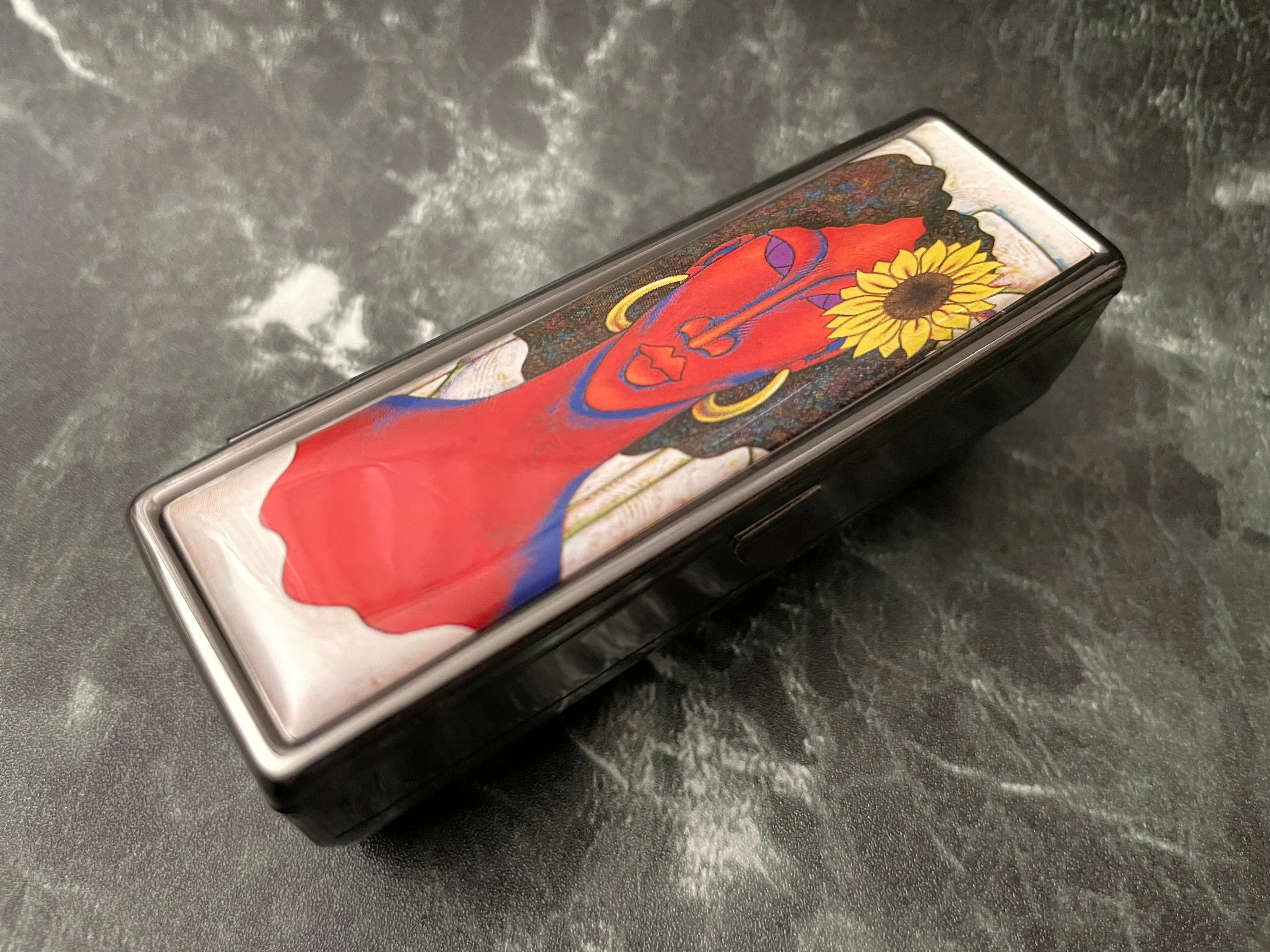 Sunflower Lipstick Mirror Case