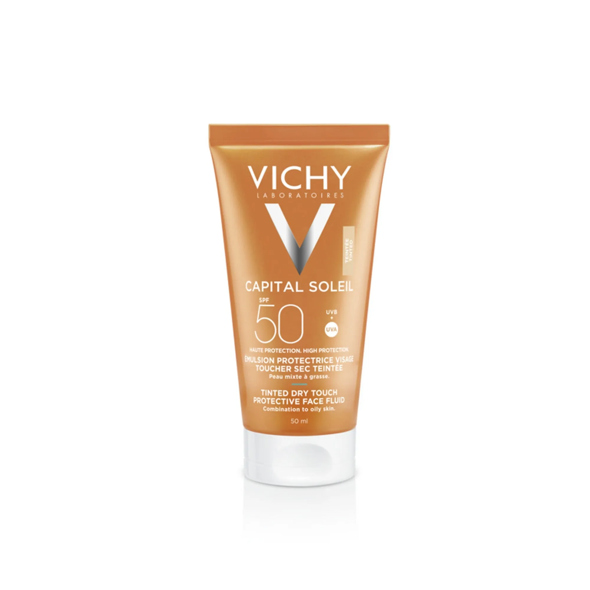 Vichy Capital Soleil Dry Touch Mattifying BB Tinted Sun Protection SPF50 for Face 50ml