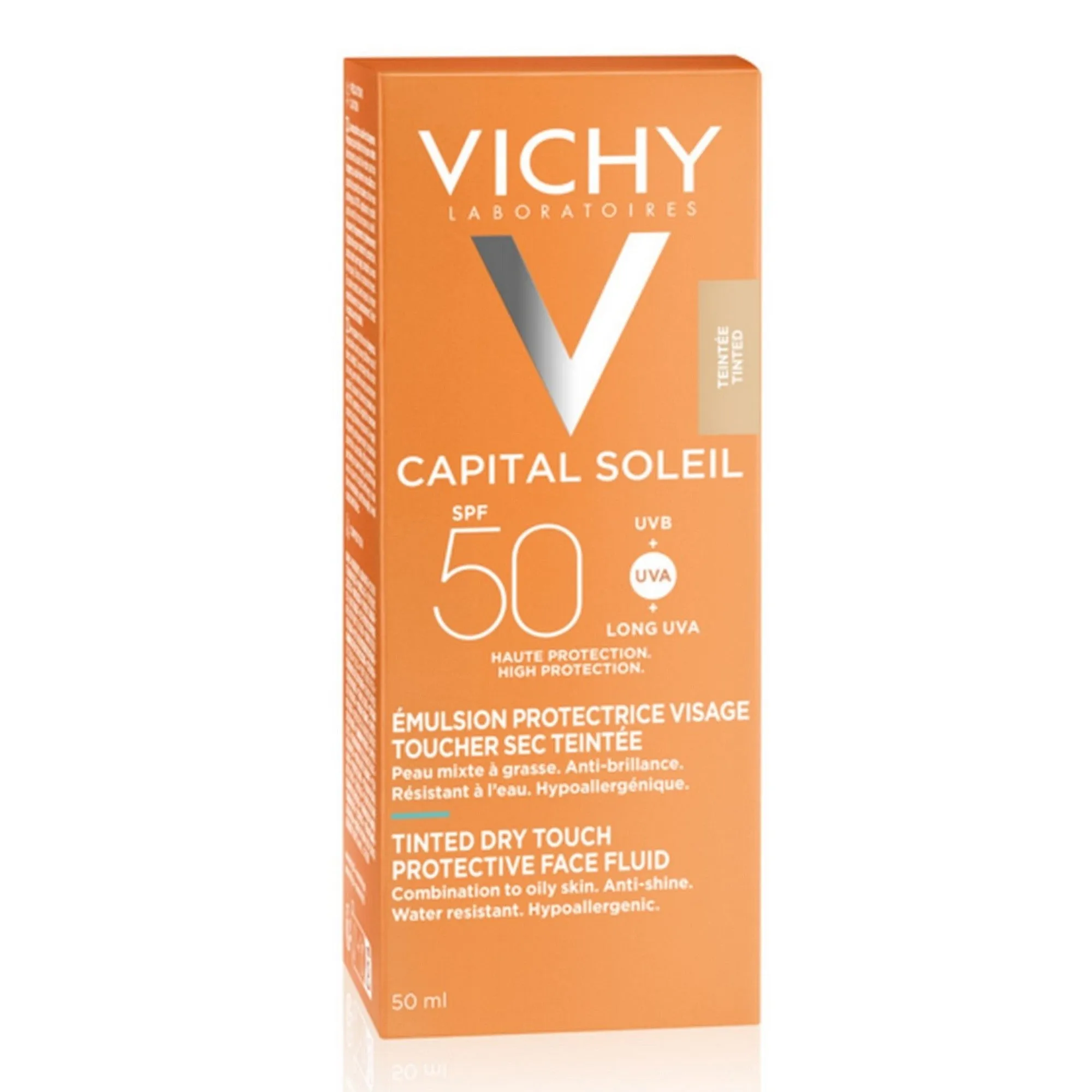 Vichy Capital Soleil Dry Touch Mattifying BB Tinted Sun Protection SPF50 for Face 50ml